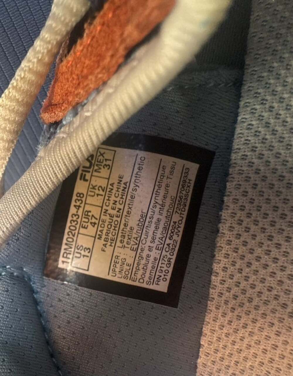 Fila Ray Tracer Evo 2 Men's Lifestyle Sneakers Blue/Orange